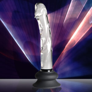 Glass Dildo With Silicone Base - 7 Inch STDCN-10-0551-00